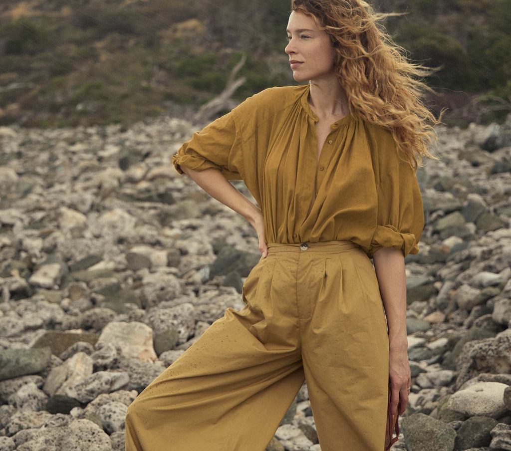 HMD -- THE JANE BLOUSE -- GOLDEN WILLOW