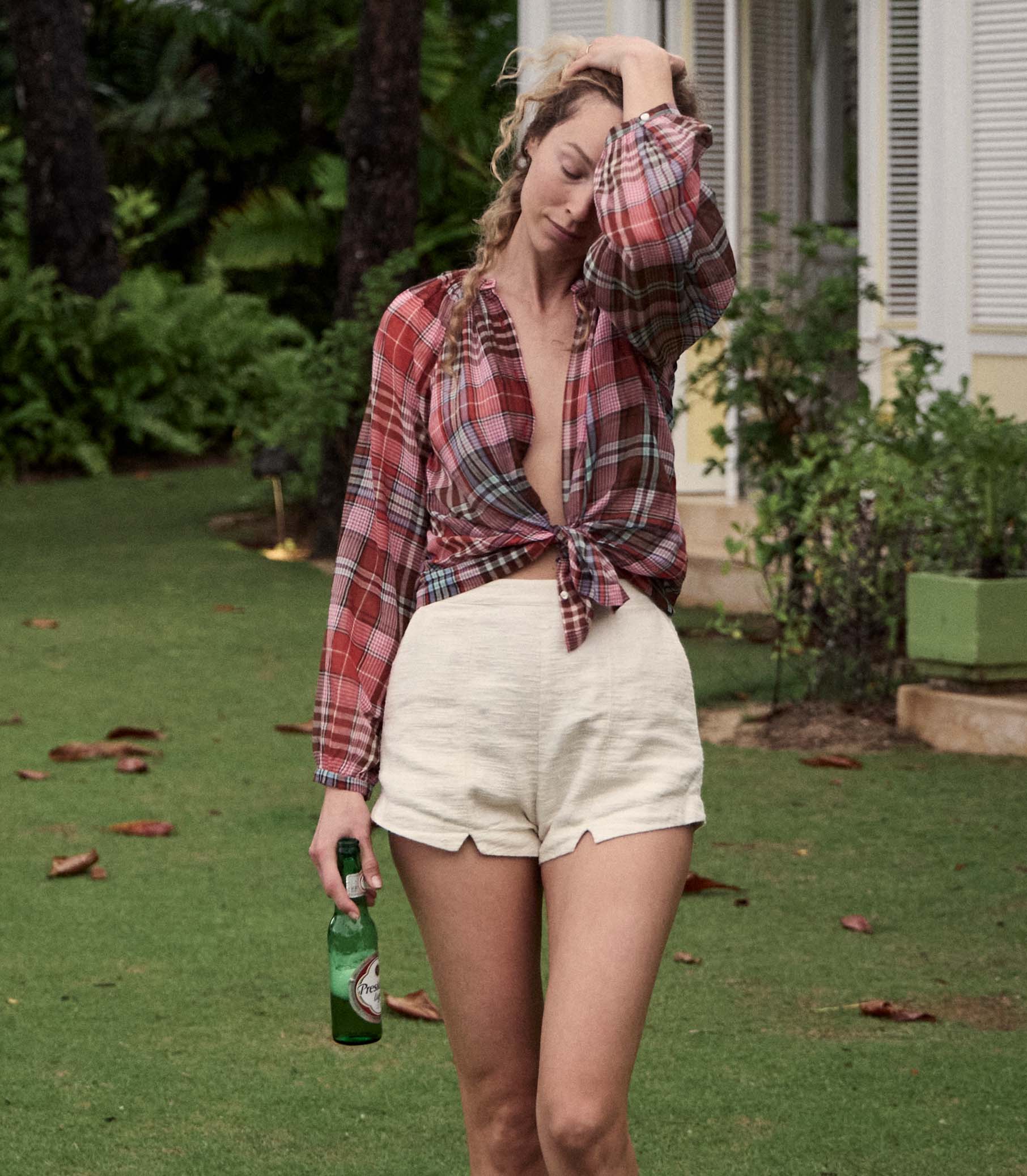 HMD -- JANIS TOP -- FRANCINE PLAID