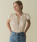 HMD -- JOSEPHINE TOP -- ROSE HILLSIDE HEATHER