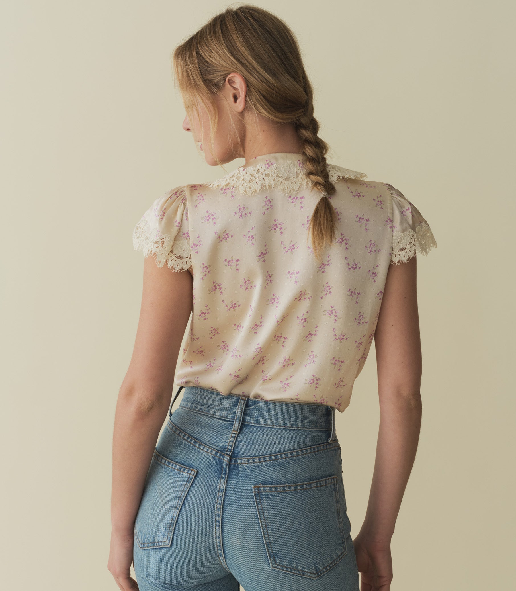 HMD -- JOSEPHINE TOP -- ROSE HILLSIDE HEATHER