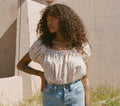 HMD -- JOYCE TOP -- SPRING ELDERBERRY FLORAL