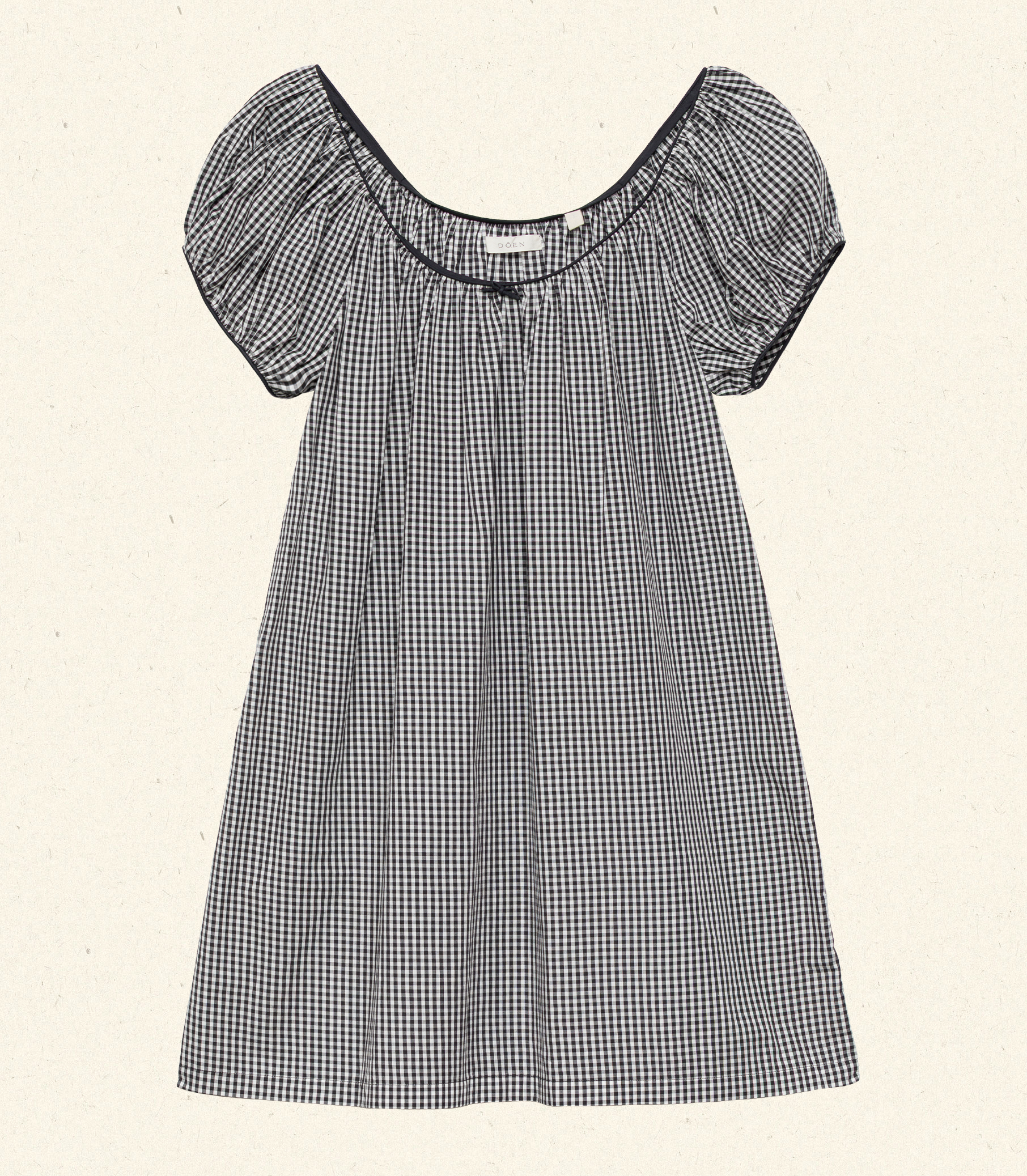 HMD -- JULIA DRESS -- NOIR LA MADDALENA GINGHAM