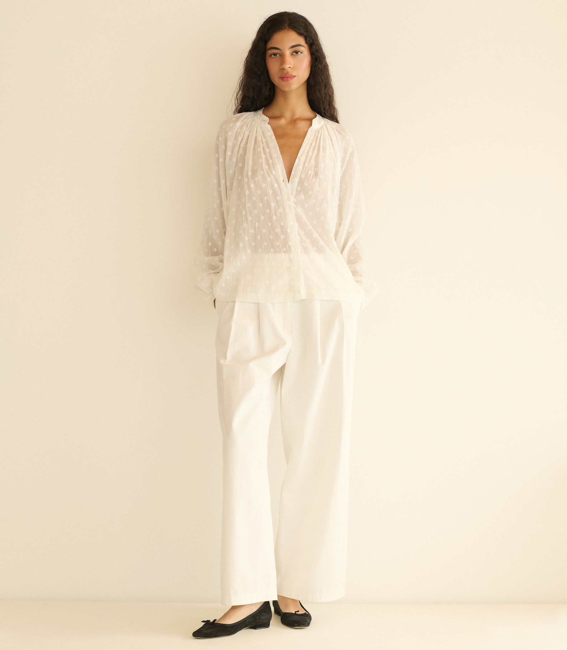 HMD -- JULIENNE TOP -- SALT MARSEILLE EMBROIDERY
