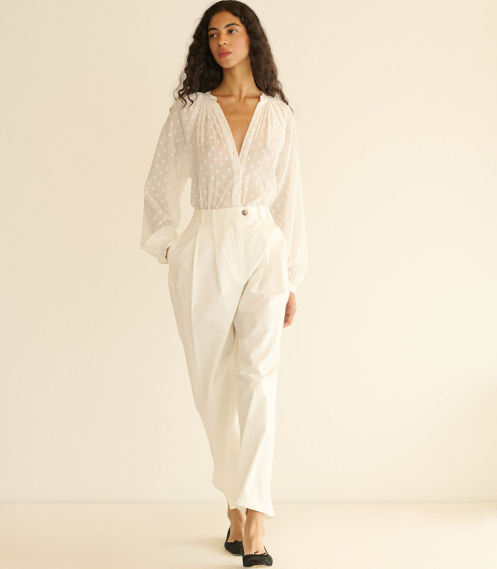 HMD -- JULIENNE TOP -- SALT MARSEILLE EMBROIDERY