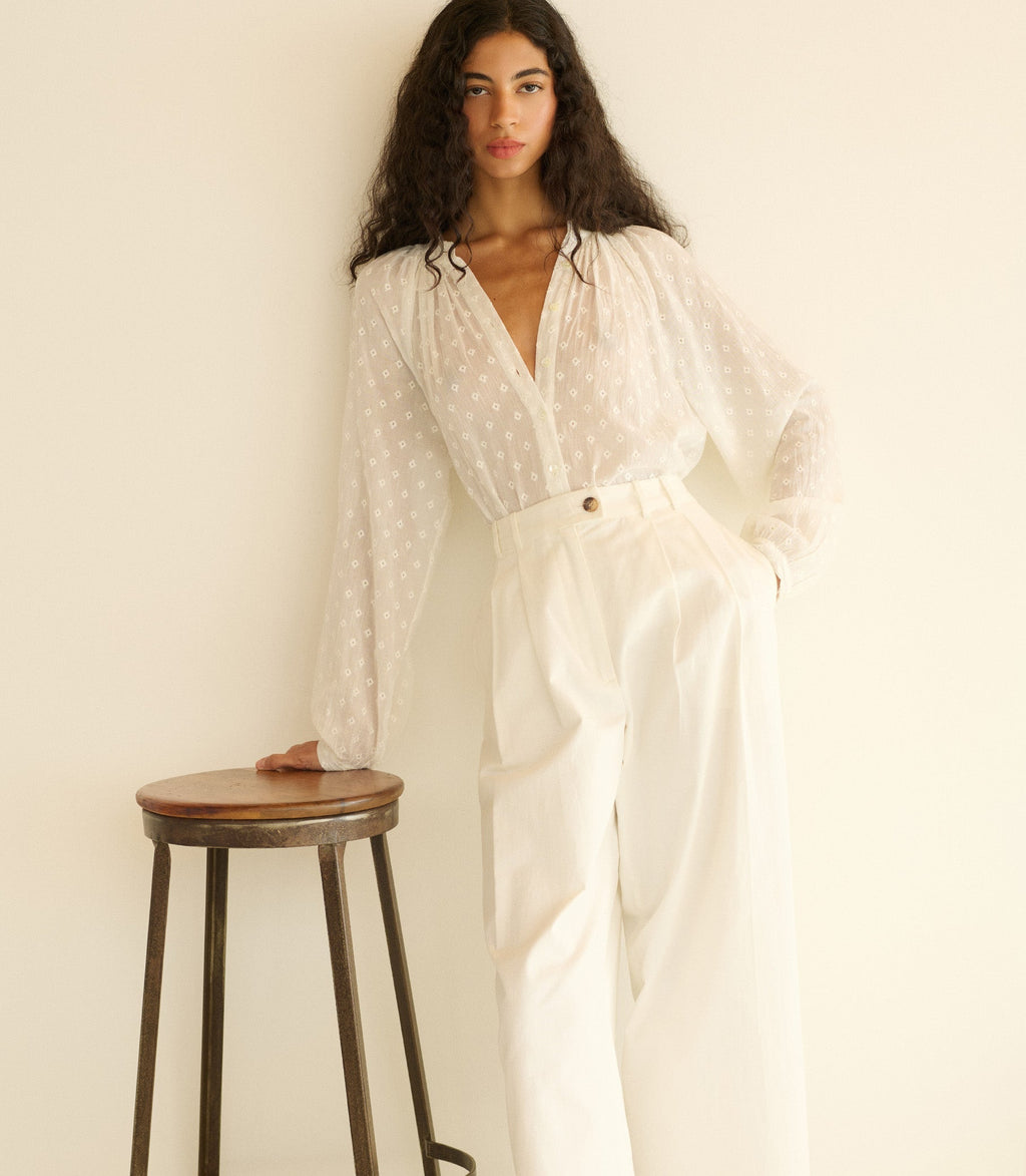 HMD -- JULIENNE TOP -- SALT MARSEILLE EMBROIDERY