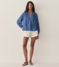 HMD -- JULIENNE TOP -- SANTORINI BLUE