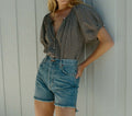 HMD -- JUNE TOP -- LA MADDALENA GINGHAM