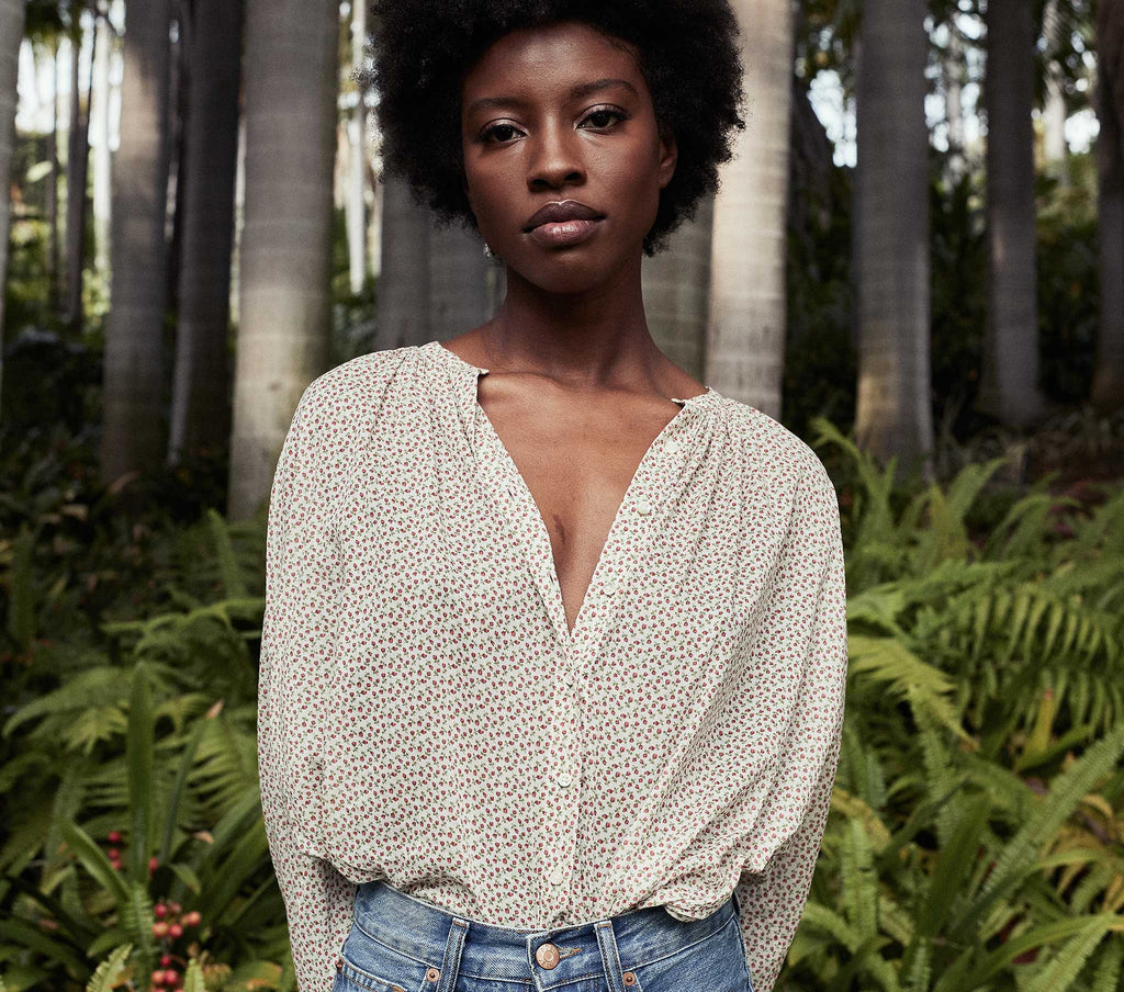 HMD -- THE JANE BLOUSE -- BERRY BISOU FLORAL