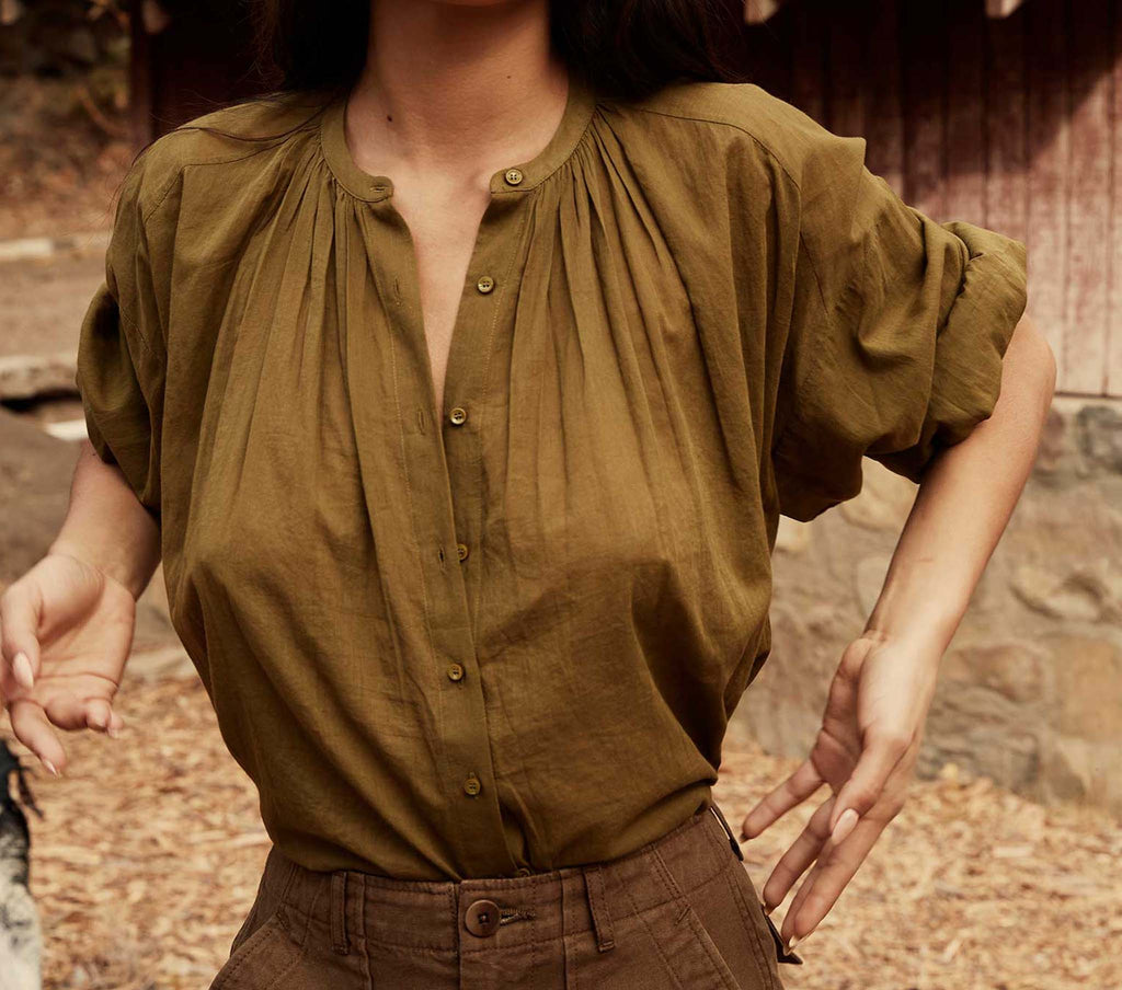 HMD -- THE JANE BLOUSE -- PICKLE