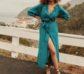 HMD -- JOAN DRESS -- DUSTY TEAL