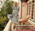 HMD -- JOLIE DRESS -- NAVY CHAMPIGNON FLORAL