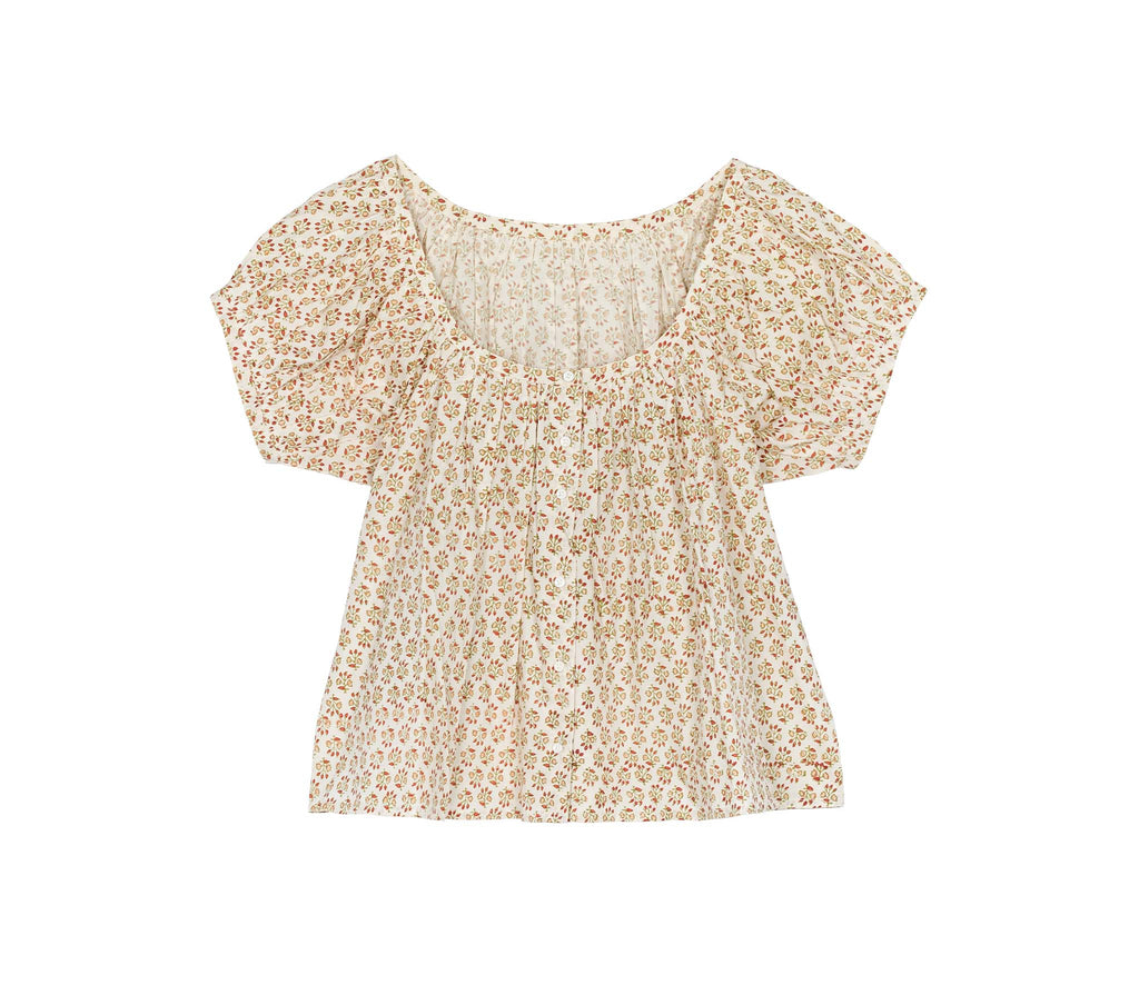 HMD -- JOYCE TOP -- SPRING ELDERBERRY FLORAL