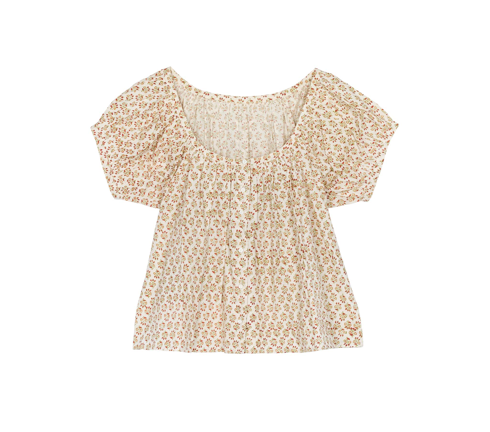 HMD -- JOYCE TOP -- SPRING ELDERBERRY FLORAL