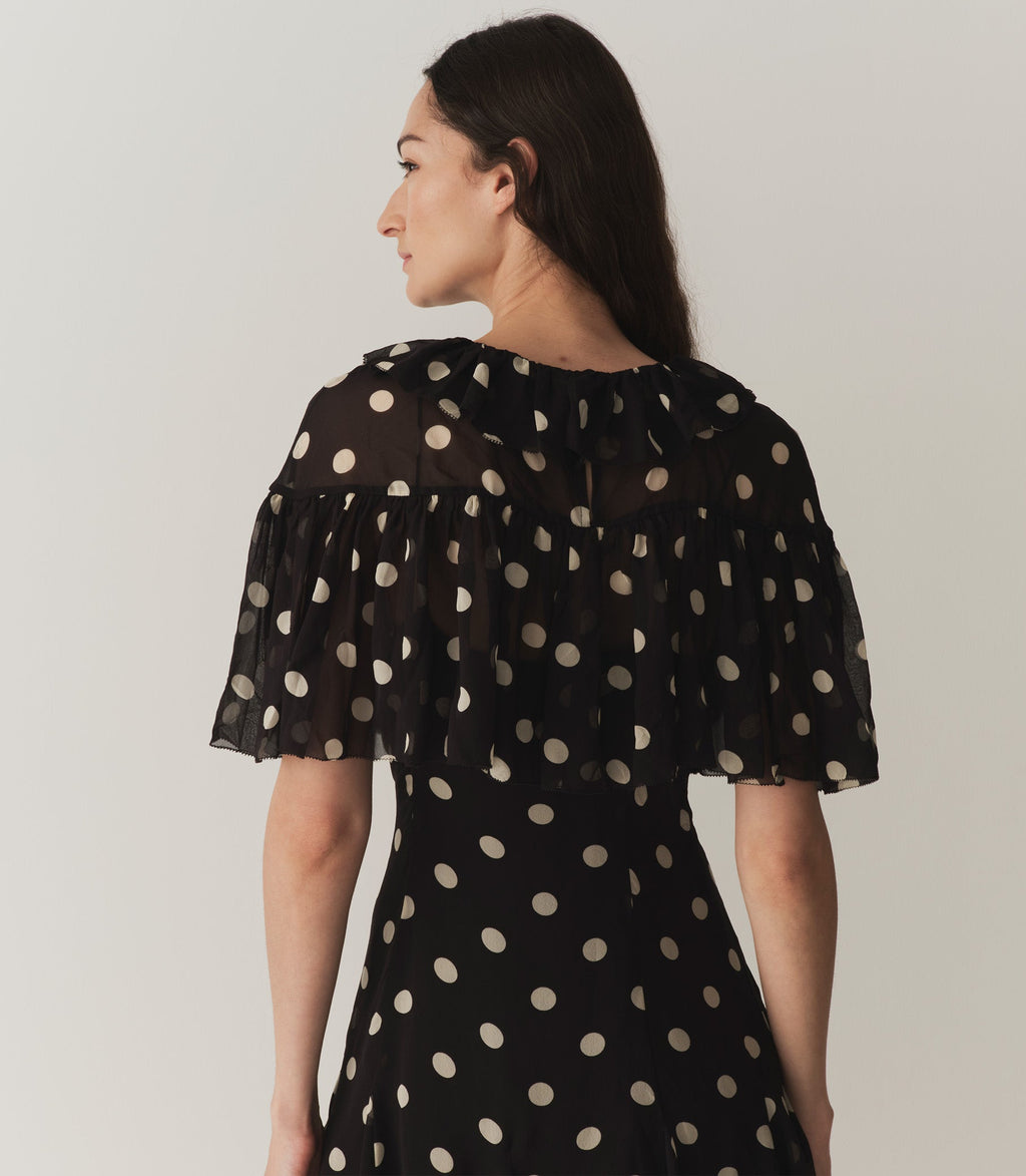 HMD -- KAYLIN DRESS -- NOIR SOLSTICE SKY DOT