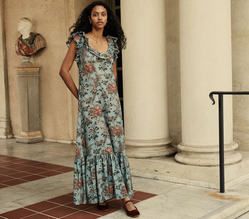 HMD -- LAVANDE DRESS -- BLUEBELL SUMMER FLORAL