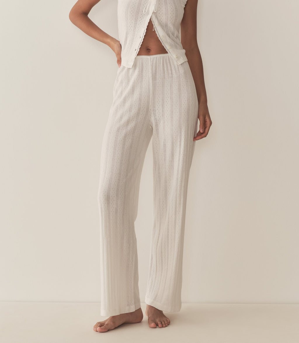 HMD -- LAVON POINTELLE PANT -- SALT