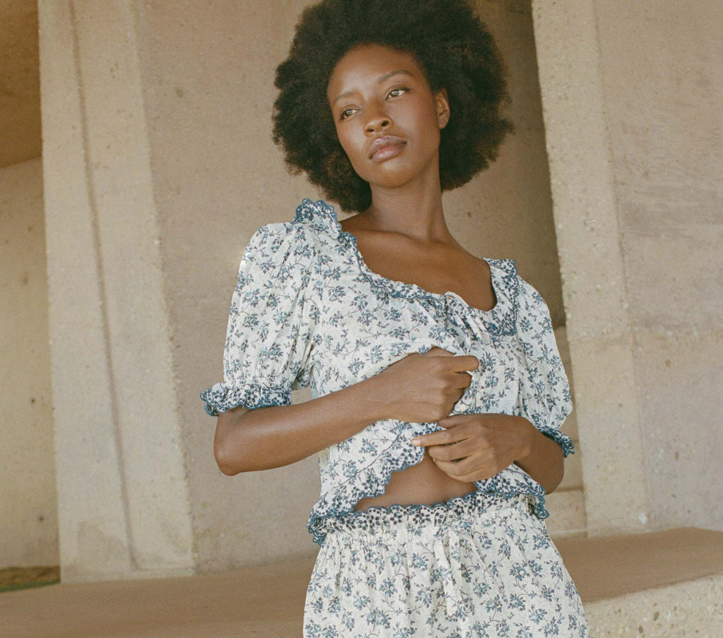HMD -- LAZULI TOP -- SONGBIRD TOILE