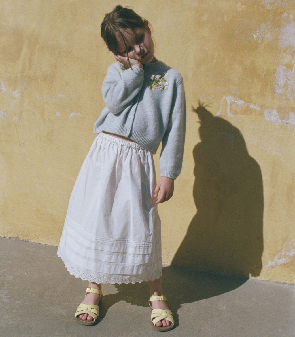 LITTLE SEBASTIANE MIDI SKIRT -- SALT