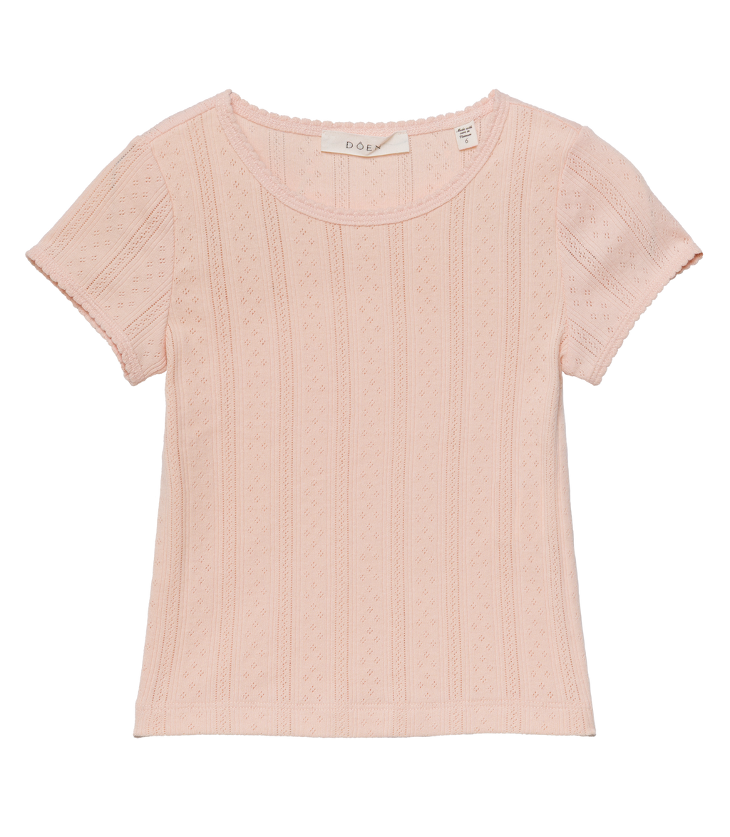 LITTLE VIVI TEE -- PEACH SORBET