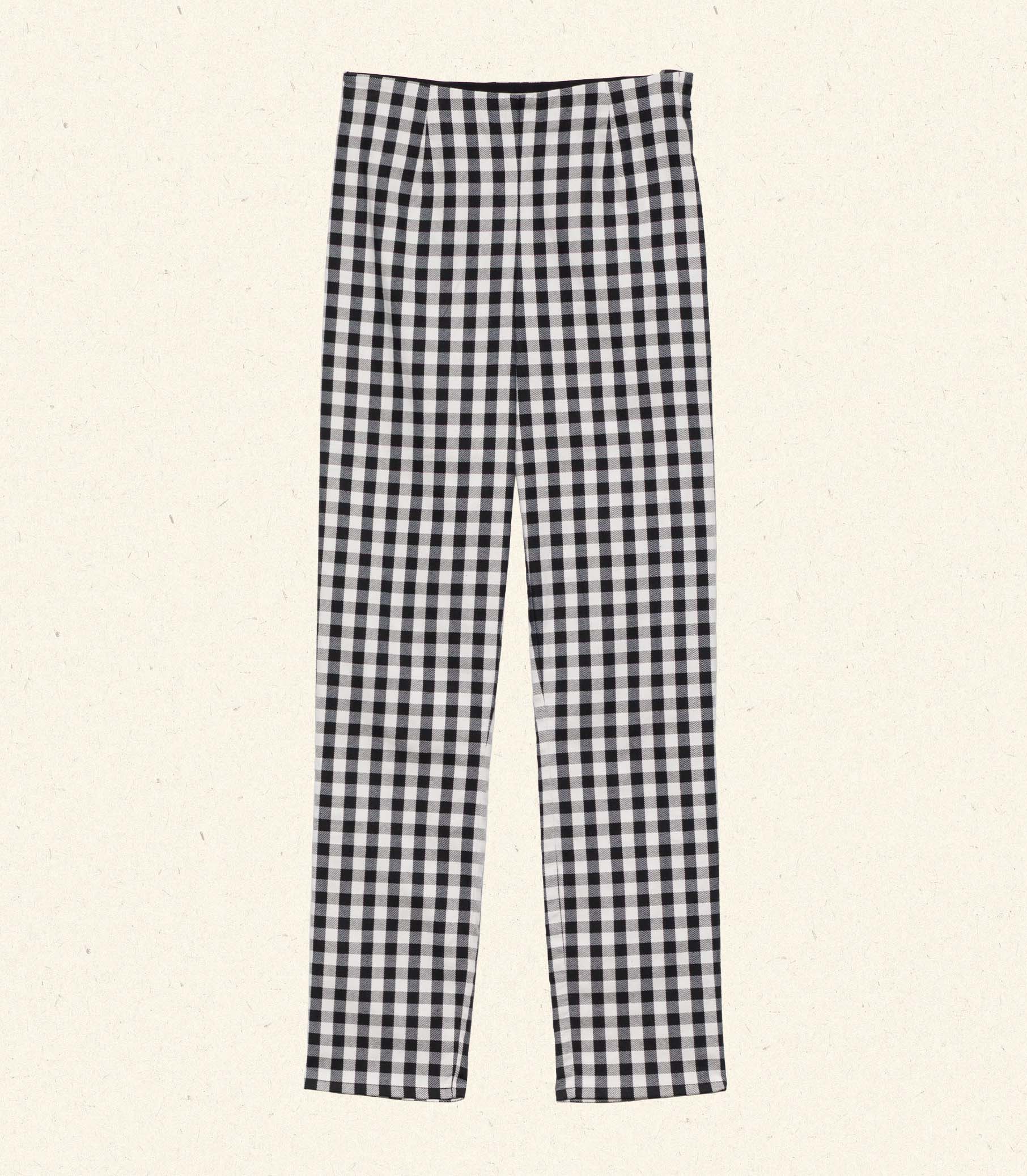 HMD -- LULA CROP PANT -- NOIR MARJORIE GINGHAM
