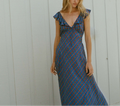 HMD -- LULANI DRESS -- AZURE FRENCH PLAID