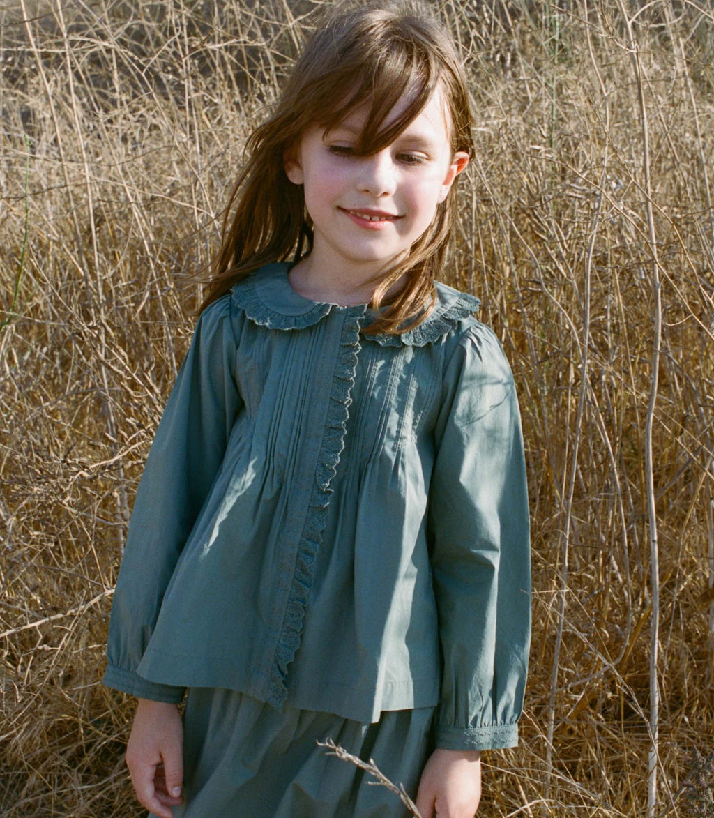 LYDIE TOP -- SOFT SPRUCE