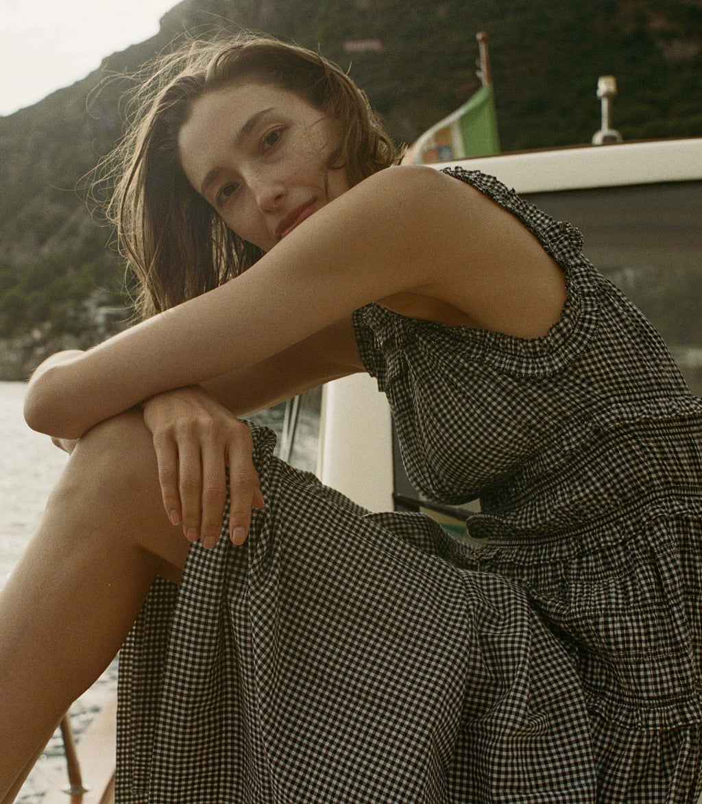 HMD -- MALLORY DRESS -- LA MADDALENA GINGHAM