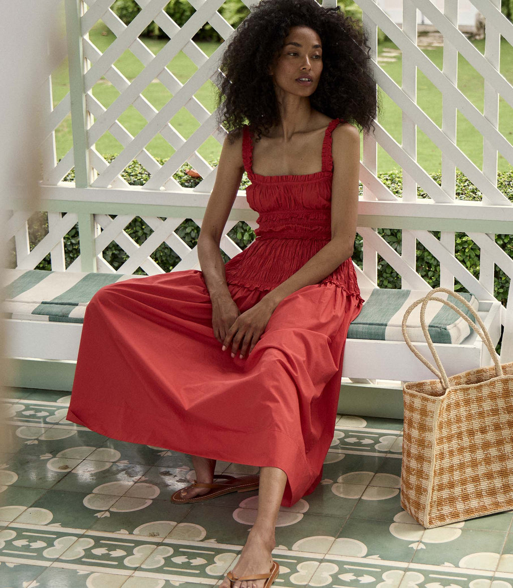 HMD -- MARIANNE DRESS -- SCARLET
