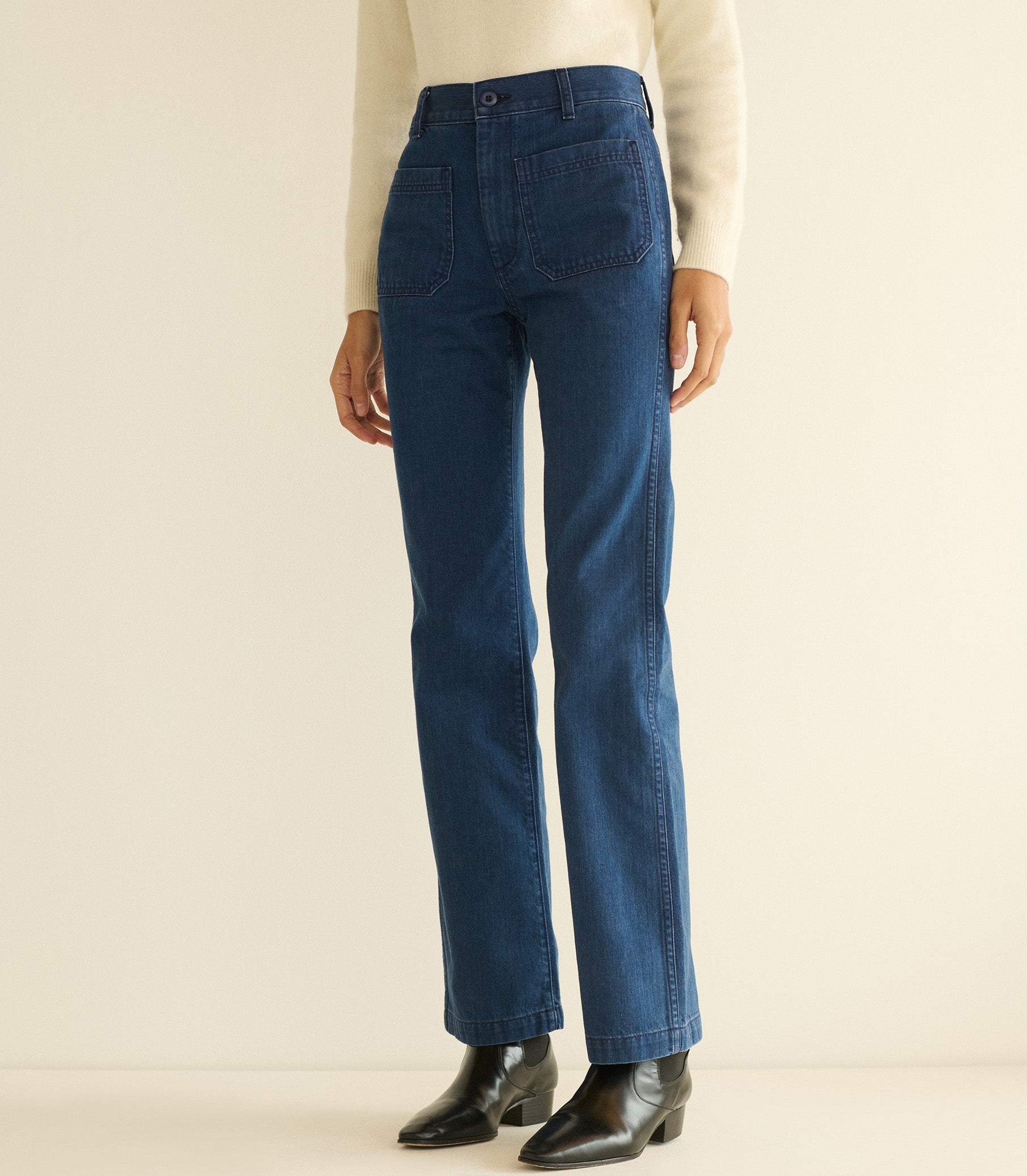 HMD -- MARITIME MID RISE JEAN -- SIRENES WASH
