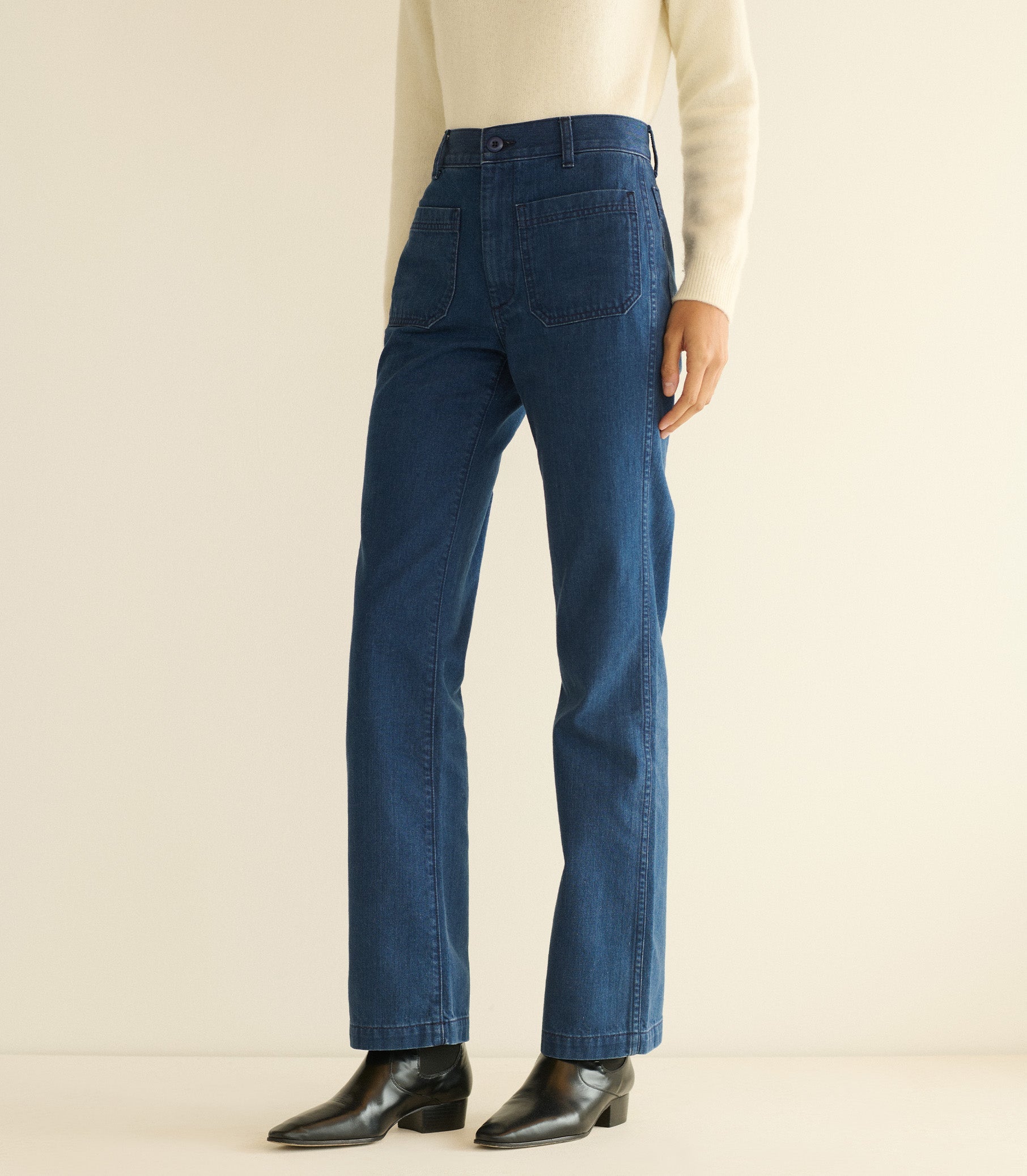 HMD -- MARITIME MID RISE JEAN -- SIRENES WASH