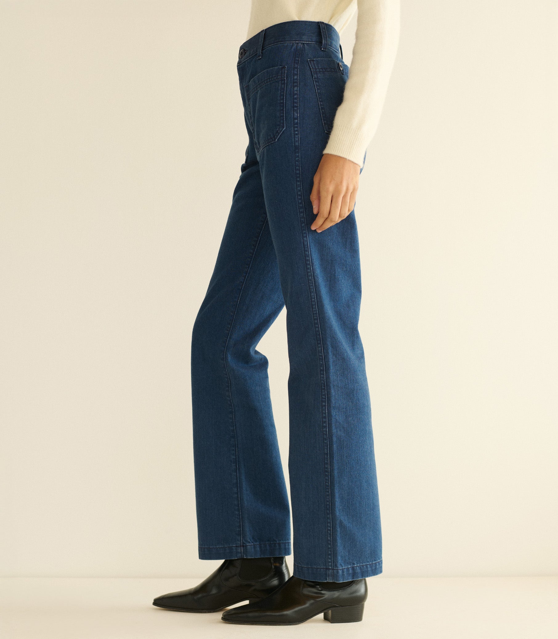 HMD -- MARITIME MID RISE JEAN -- SIRENES WASH