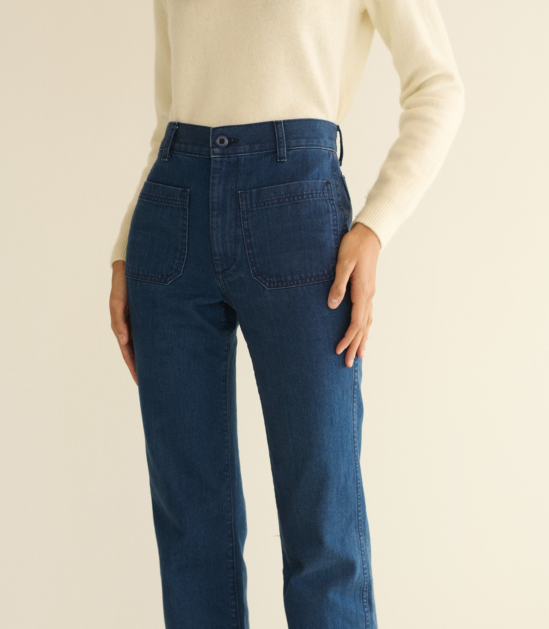 HMD -- MARITIME MID RISE JEAN -- SIRENES WASH