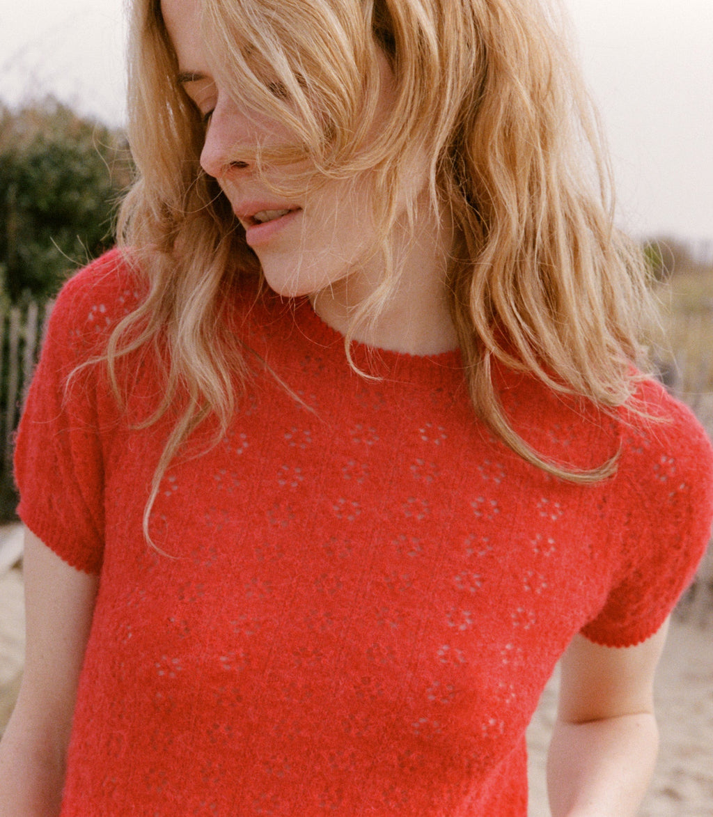 HMD -- MONICA SWEATER -- CHERRY RED