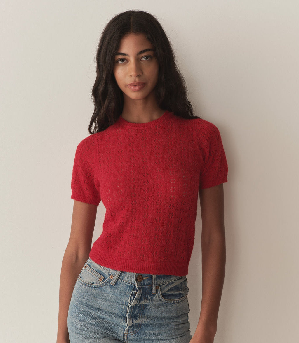 HMD -- MONICA SWEATER -- CHERRY RED