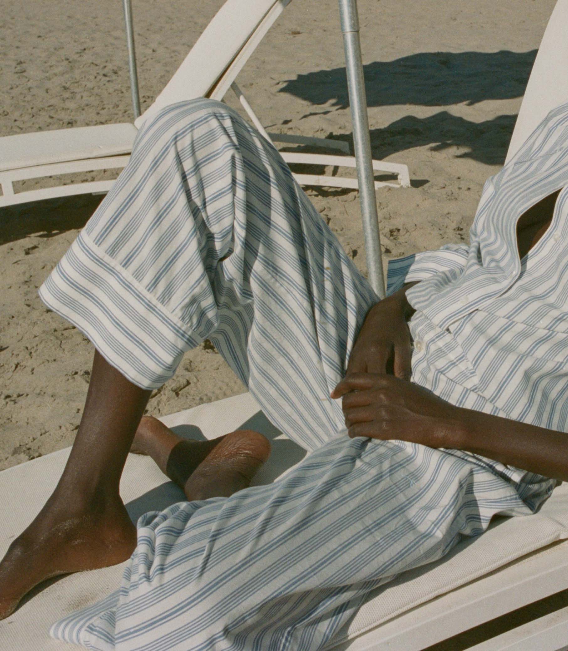 HMD -- MORGAN PANT -- INDIGO SORRENTO STRIPE