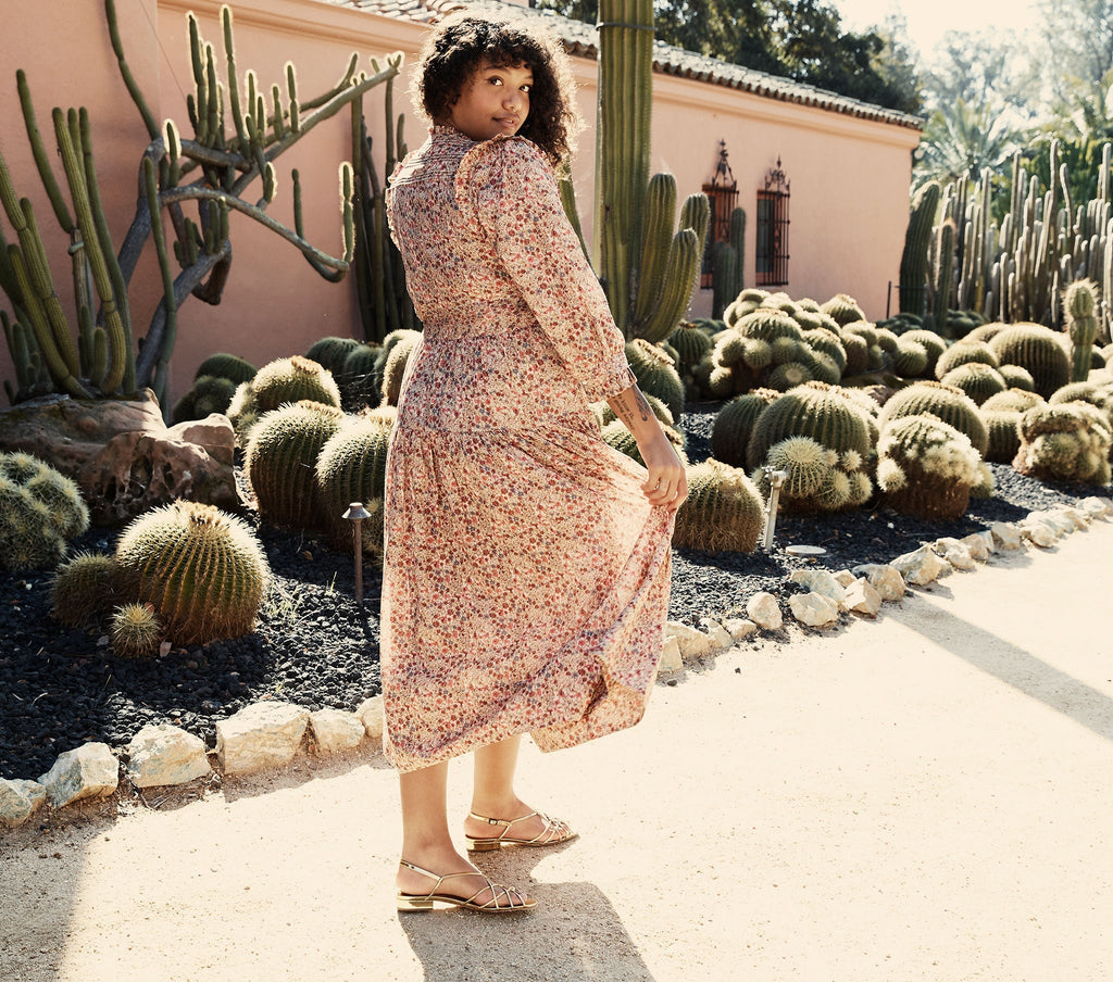 HMD -- MONET DRESS -- PINK VALLEY FLORAL