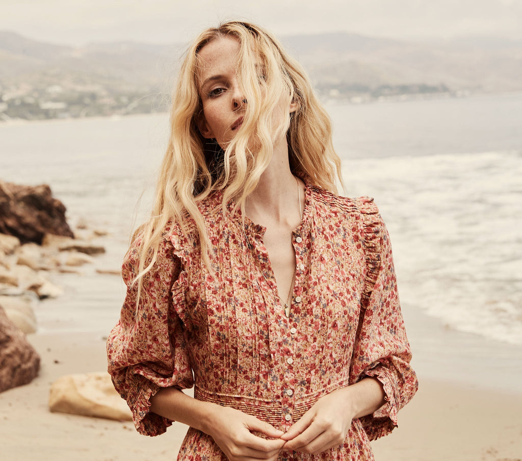 HMD -- MONET DRESS -- PINK VALLEY FLORAL