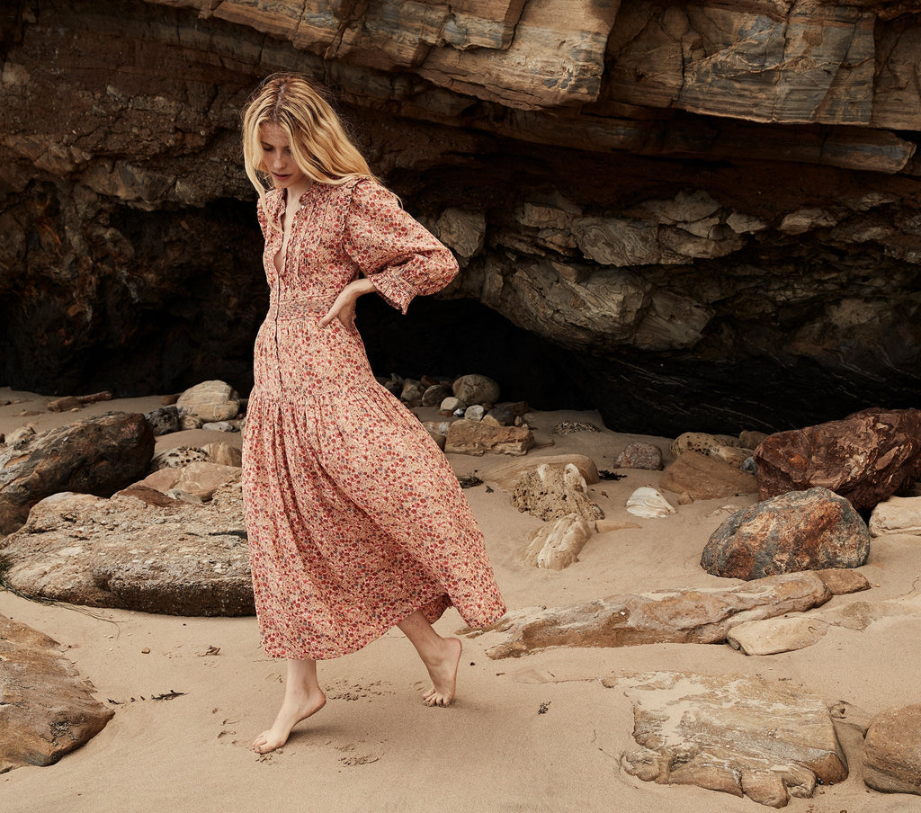 HMD -- MONET DRESS -- PINK VALLEY FLORAL
