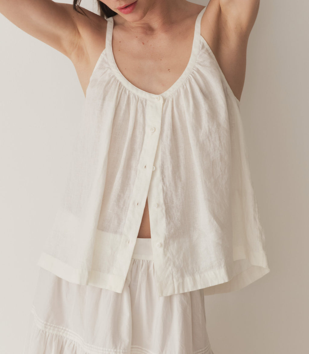 HMD -- NALINA LINEN TOP -- SALT