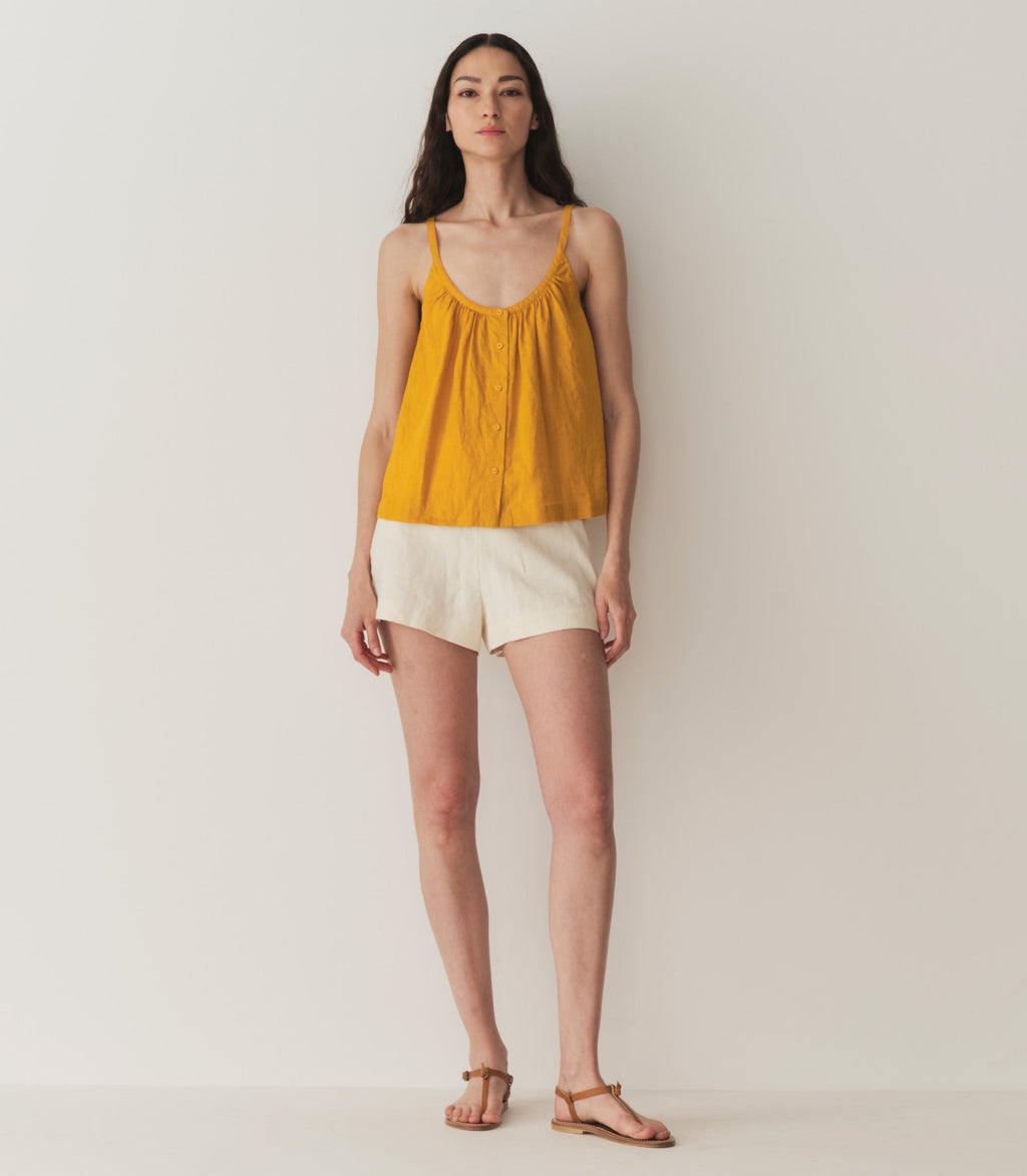 HMD -- NALINA LINEN TOP -- SUNFLOWER