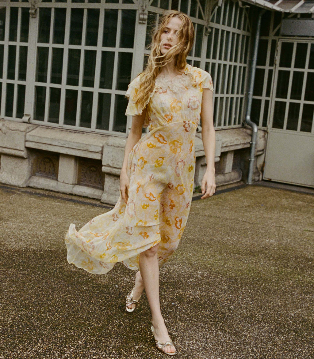 HMD -- NEVARA DRESS -- CITRON ANEMONE BLOOM