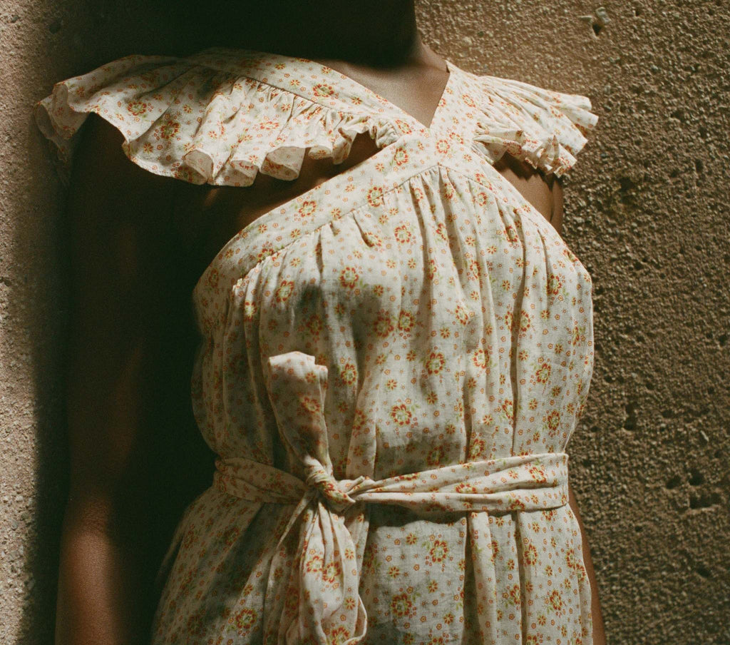 HMD -- NISHA DRESS -- ALABASTER COUNTRYSIDE CALICO