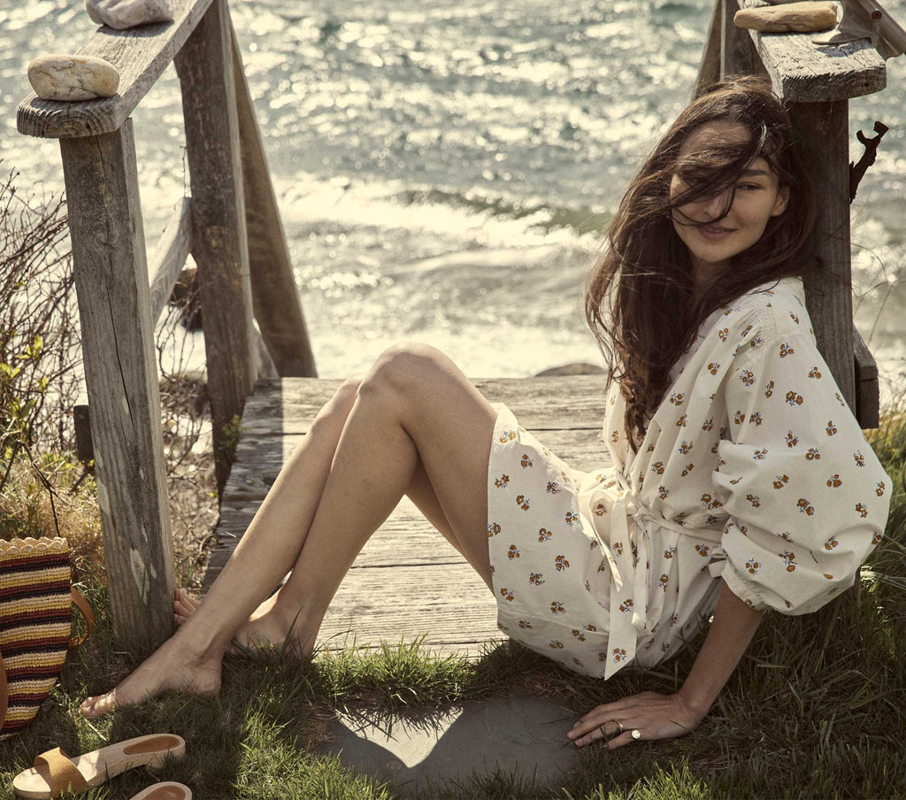 HMD -- OPAL DRESS -- YELLOW FLORAL MEADOW