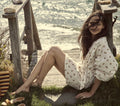 HMD -- OPAL DRESS -- YELLOW FLORAL MEADOW