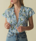 HMD -- OPALINE TOP -- SKY MAY BELL FLORAL