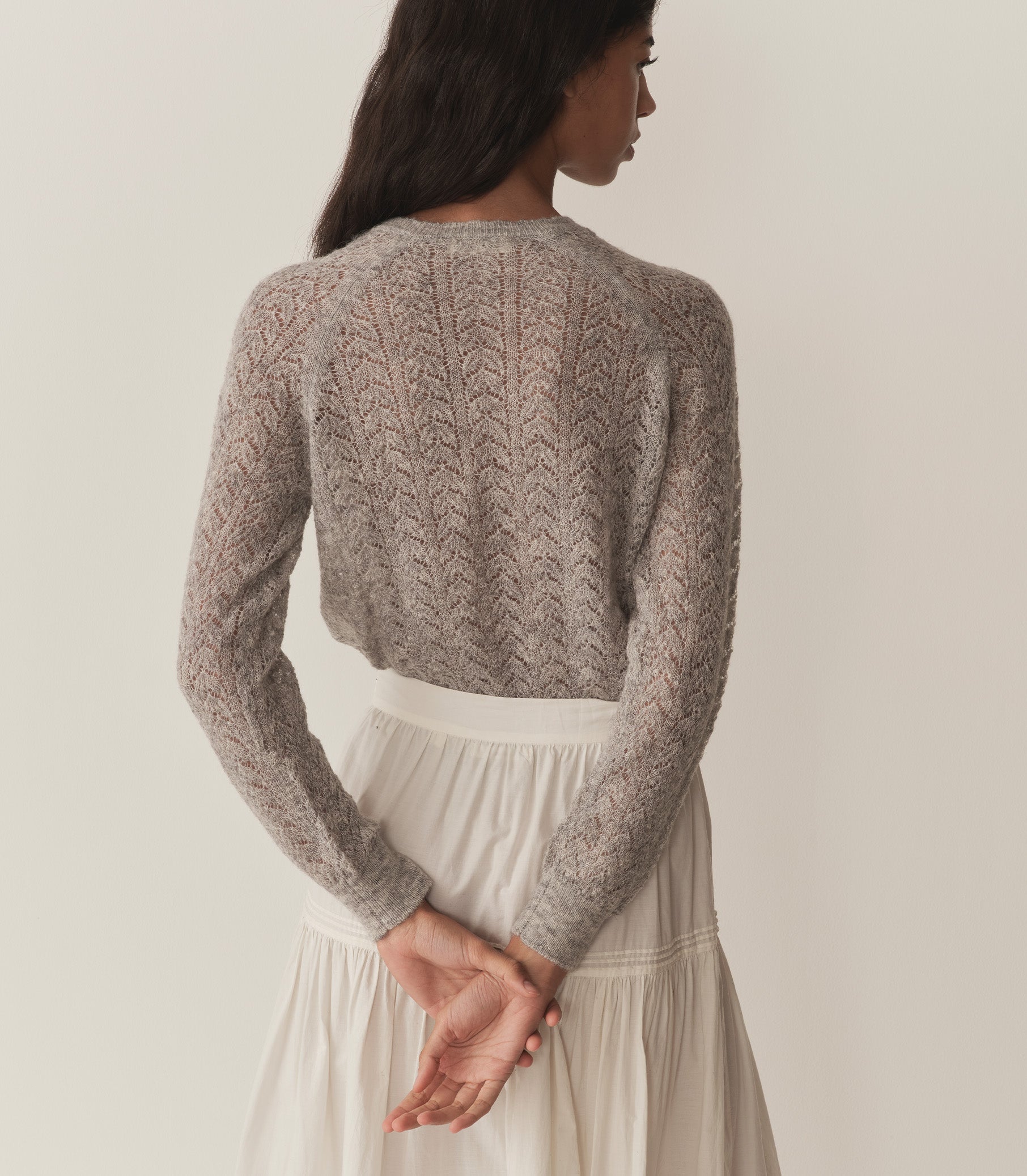 HMD -- OPHIRA SWEATER -- LIGHT HEATHER GREY