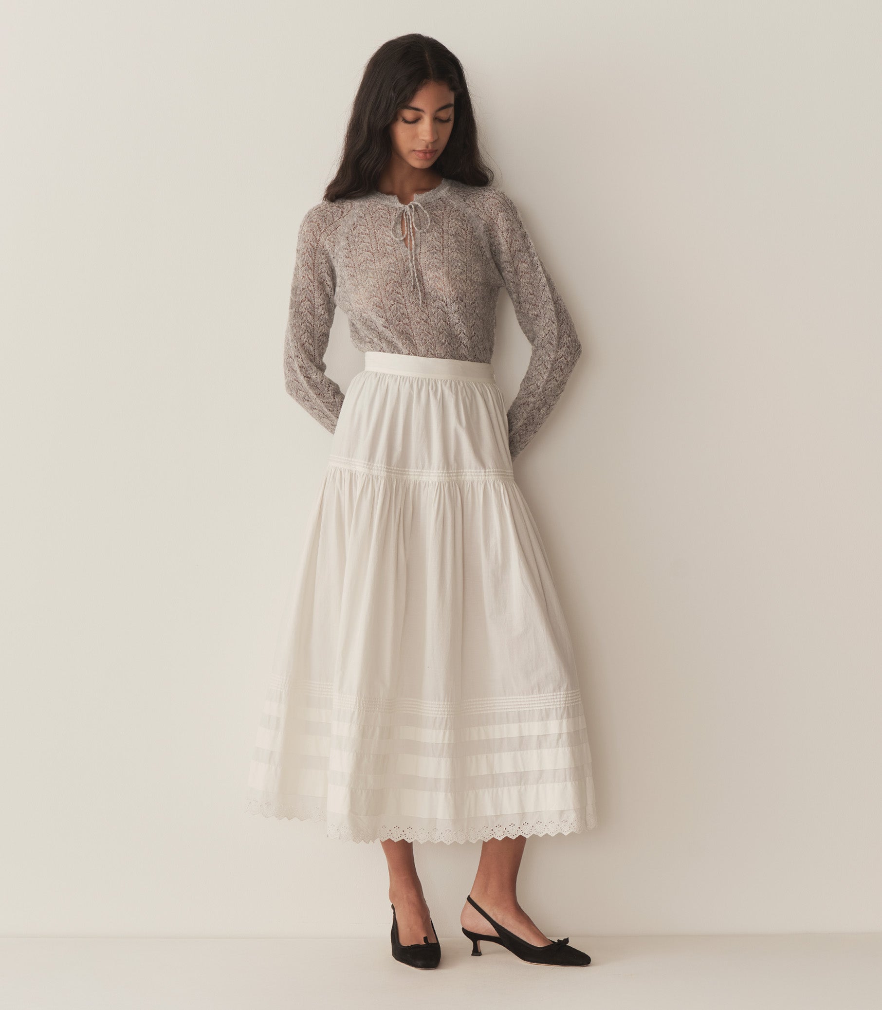 HMD -- OPHIRA SWEATER -- LIGHT HEATHER GREY