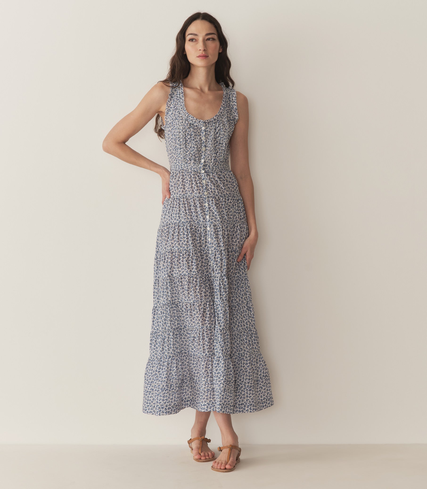 HMD -- OTTESSA DRESS -- CORNFLOWER HILLSIDE BLOOM