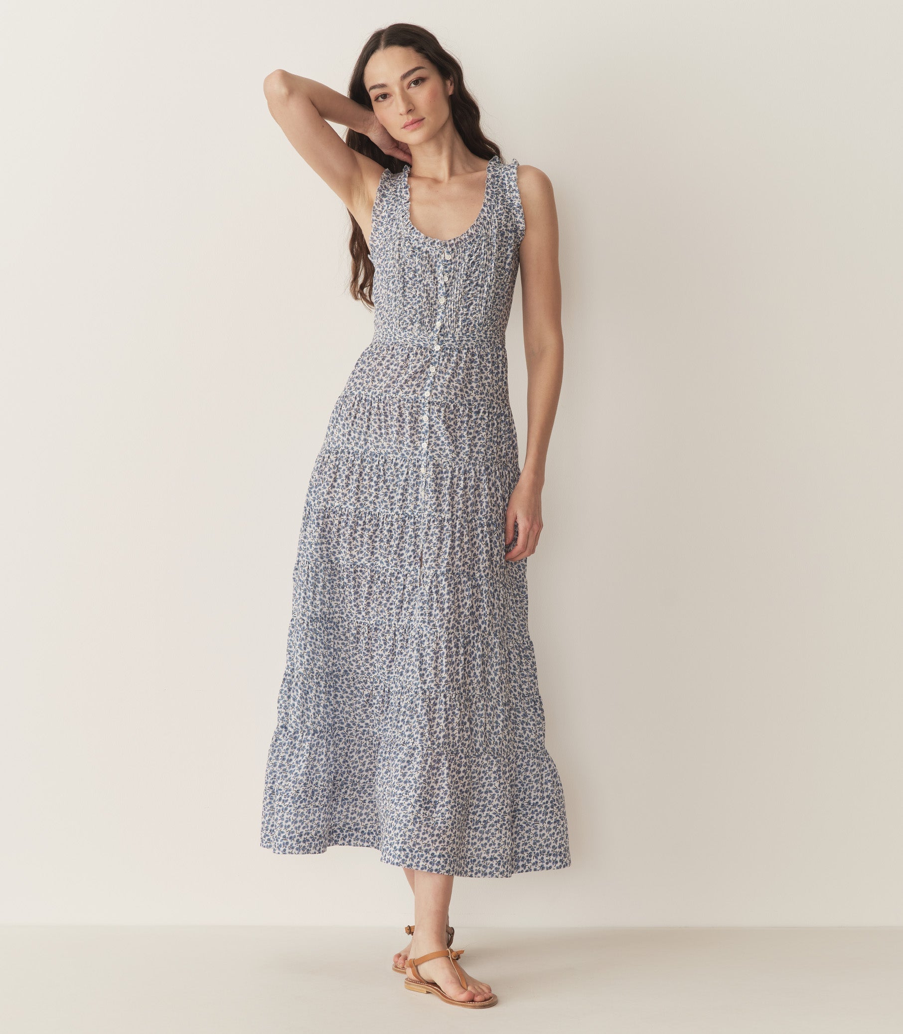 HMD -- OTTESSA DRESS -- CORNFLOWER HILLSIDE BLOOM