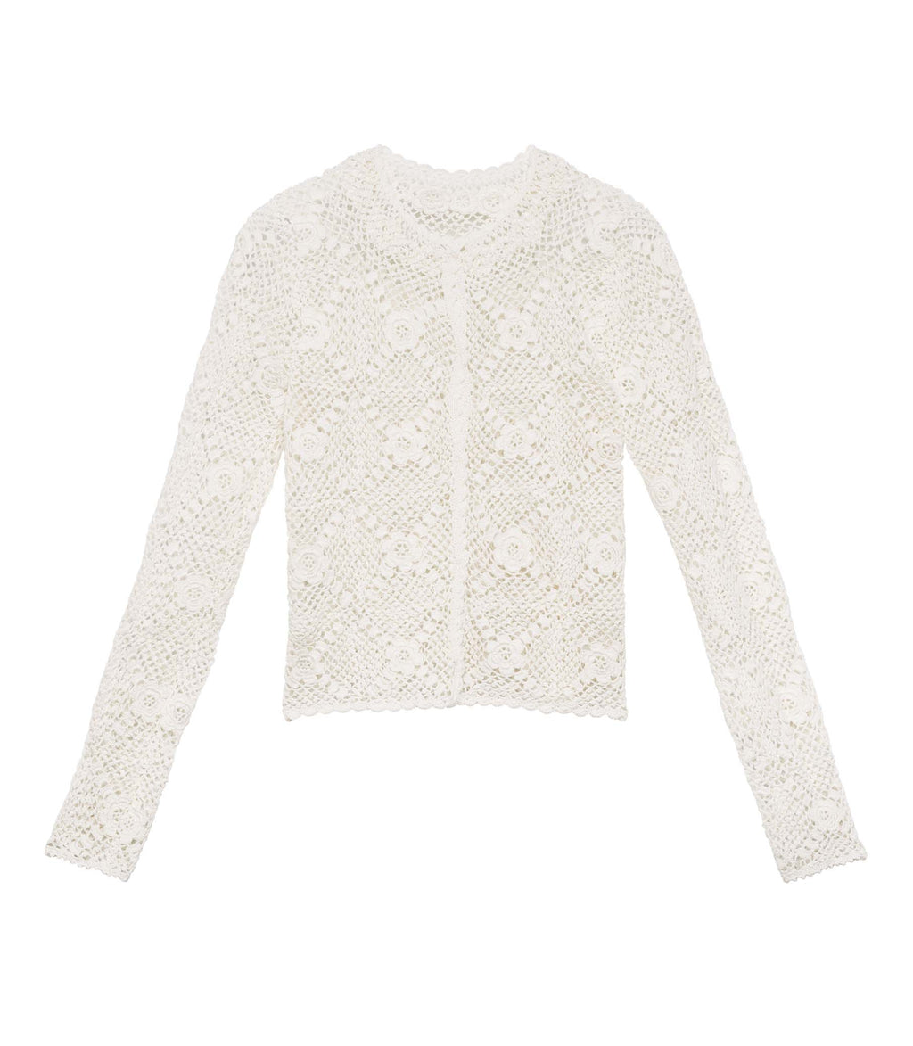 HMD -- OTTOLINE CARDIGAN -- PEARL